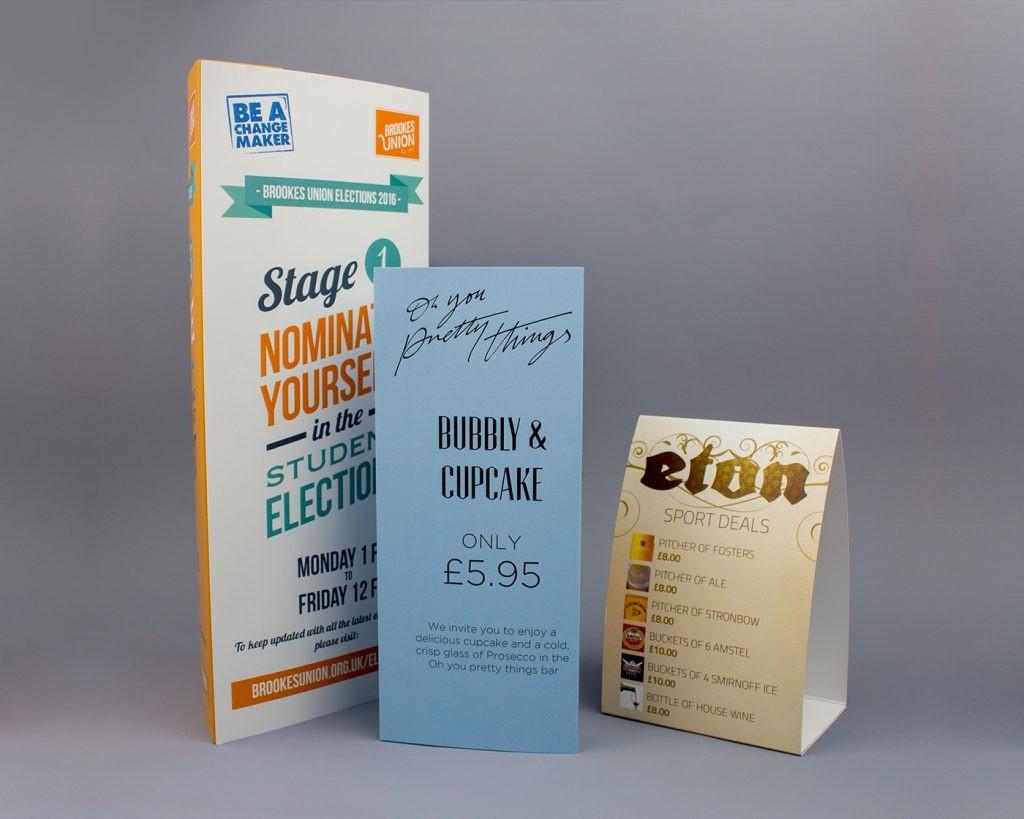 Table Tents Printing Hereford